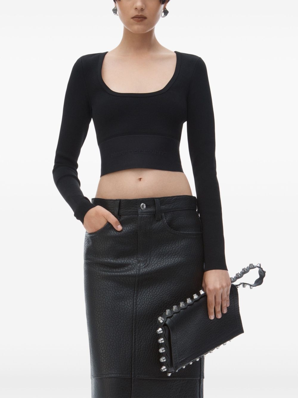 scoop-neck top - 3