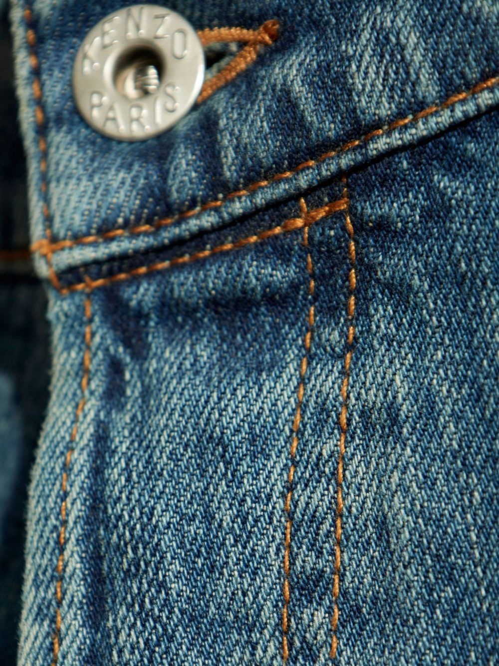 whiskering-effect denim shorts - 5