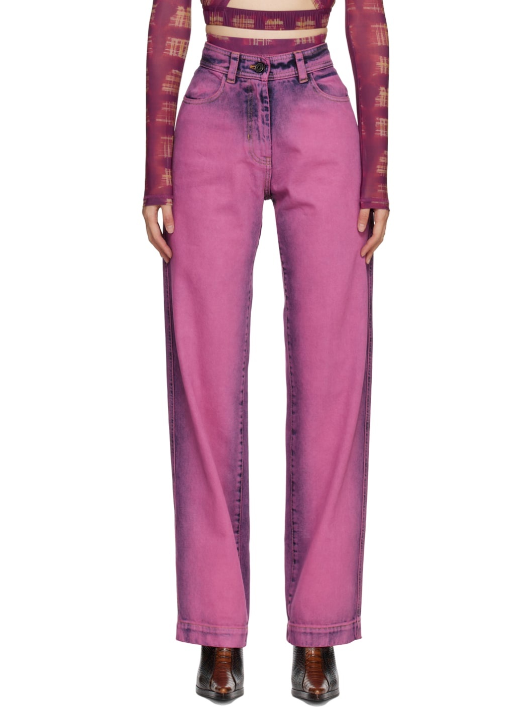 Purple Ayflex Jeans - 1