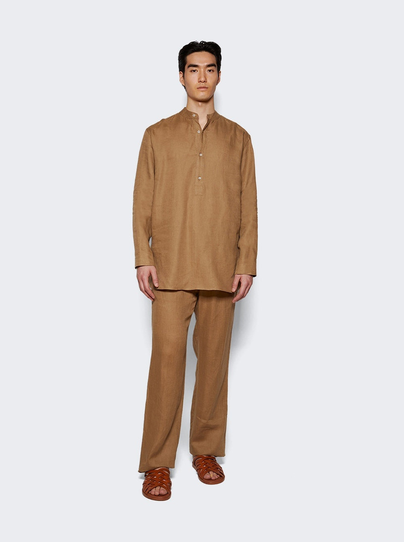 Loro Piana Jeri Solaire Long Sleeve Shirt Coriander Powder outlook