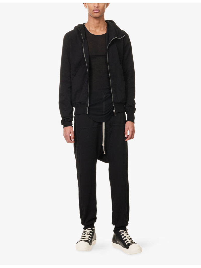 Rick Owens DRKSHDW Prisoner Drawstring Cotton-Jersey Jogging Bottoms outlook