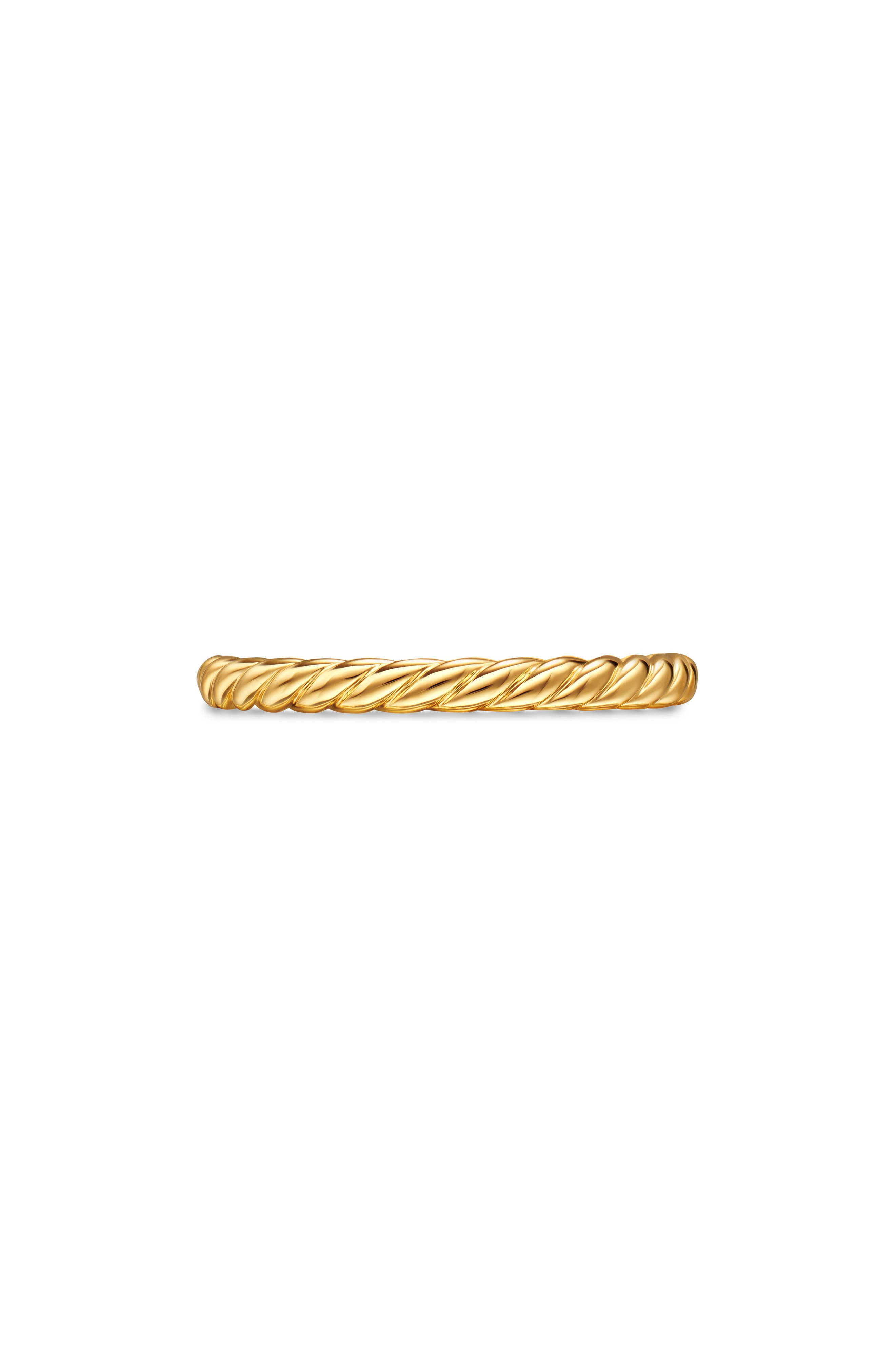 David Yurman DY Unity Cable Band Ring in Gold at Nordstrom - 1