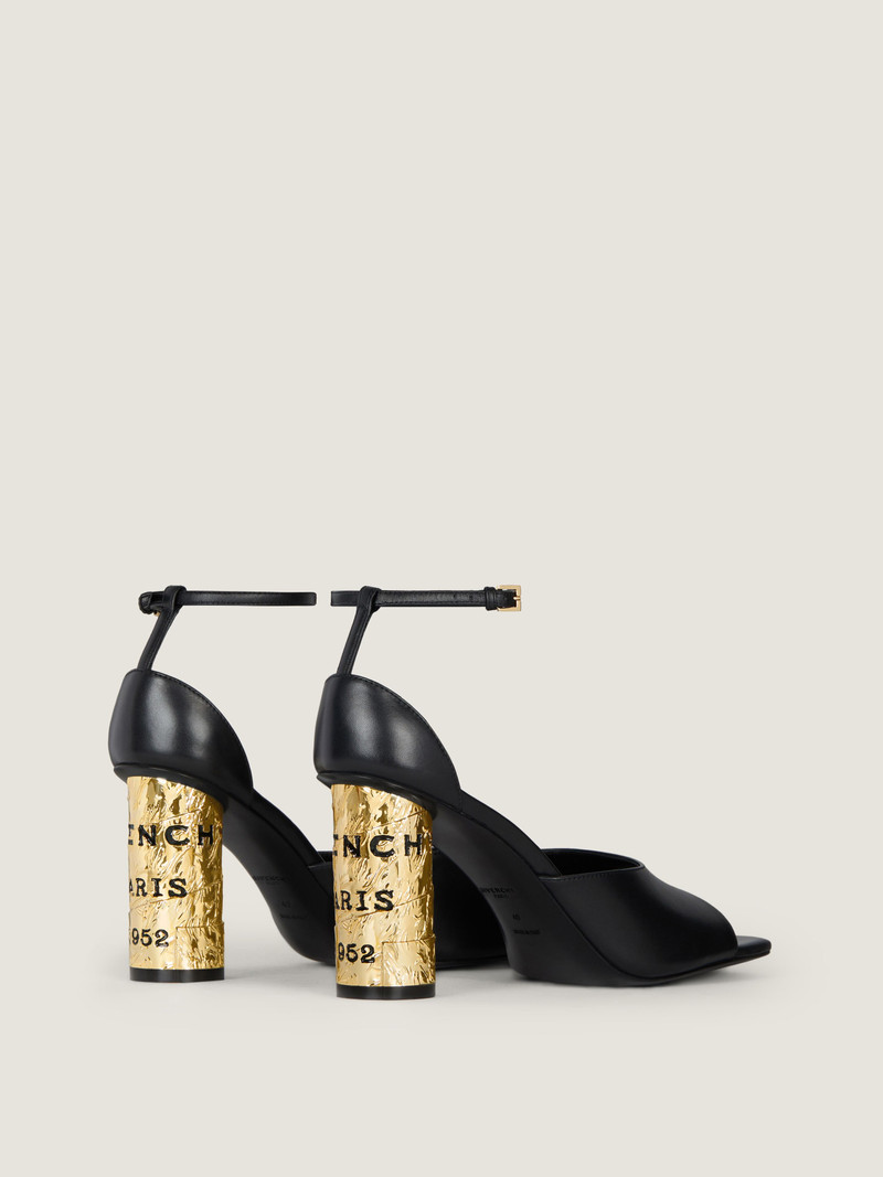 TAPE HEEL SANDALS IN LEATHER 5