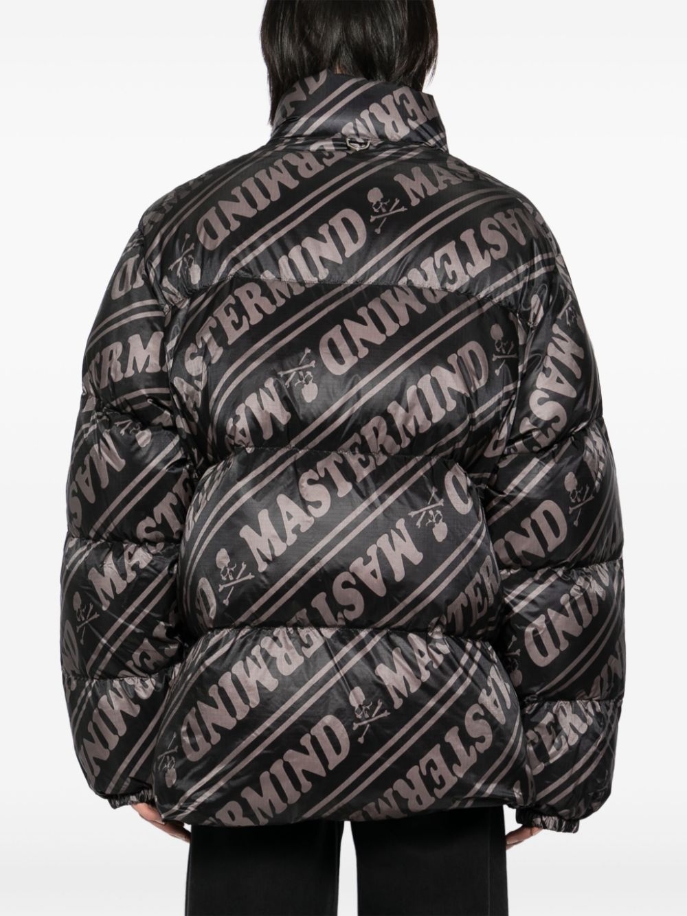 logo down jacket - 4