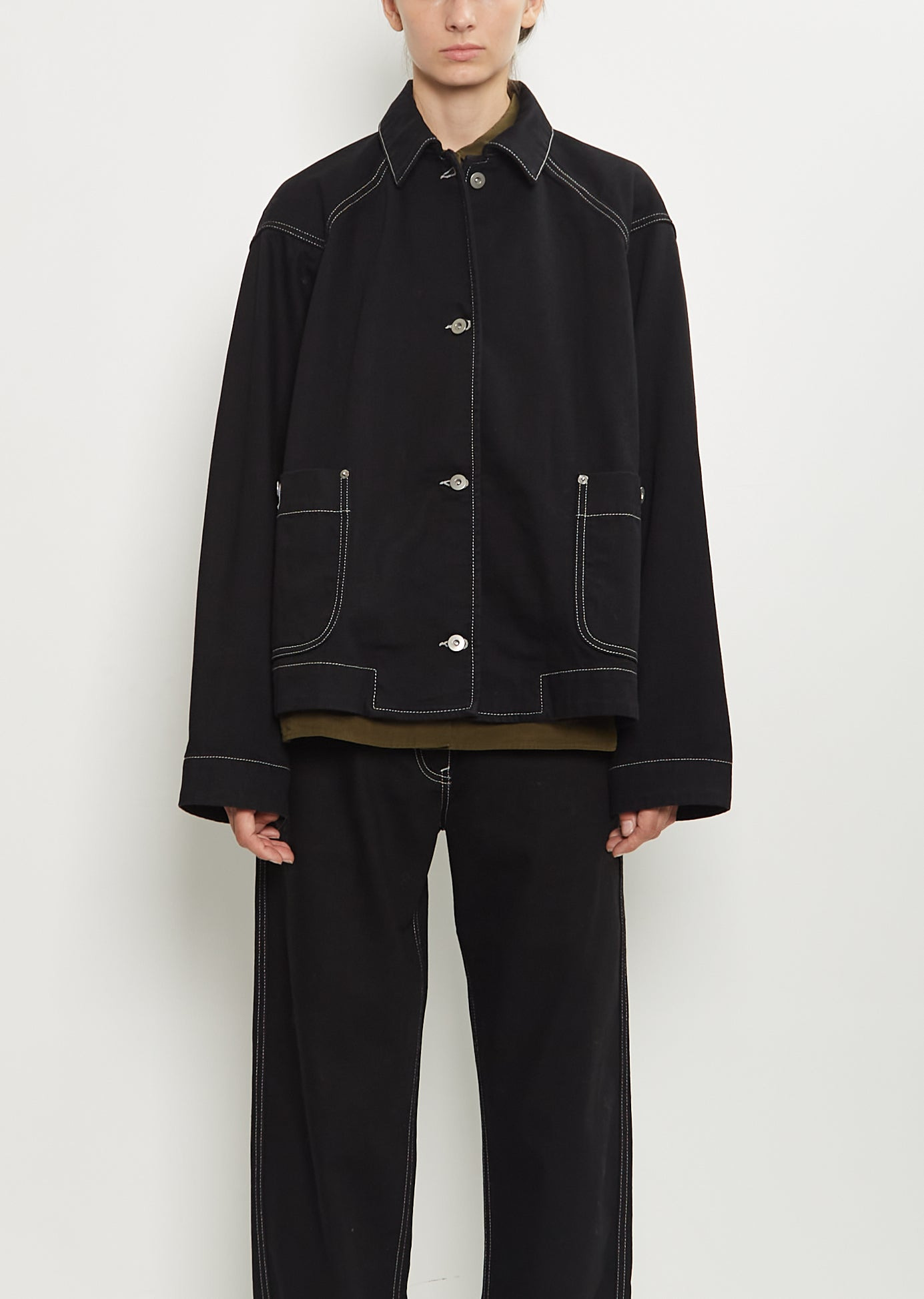 Drays Cotton Denim Travail Jacket - 1