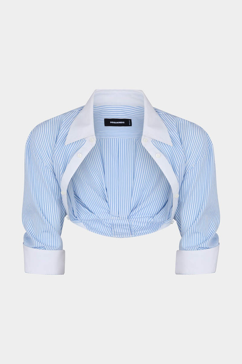 STRIPED SHRUG SHIRT 1