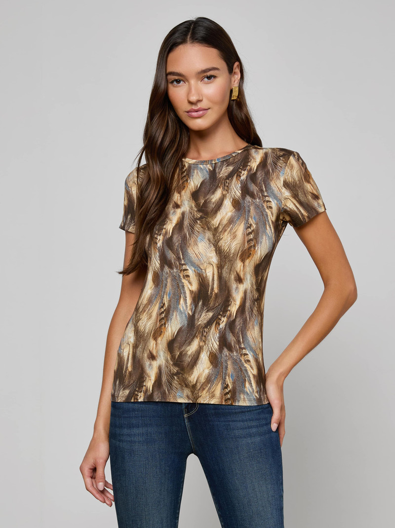 L'AGENCE Ressi Fitted Tee outlook