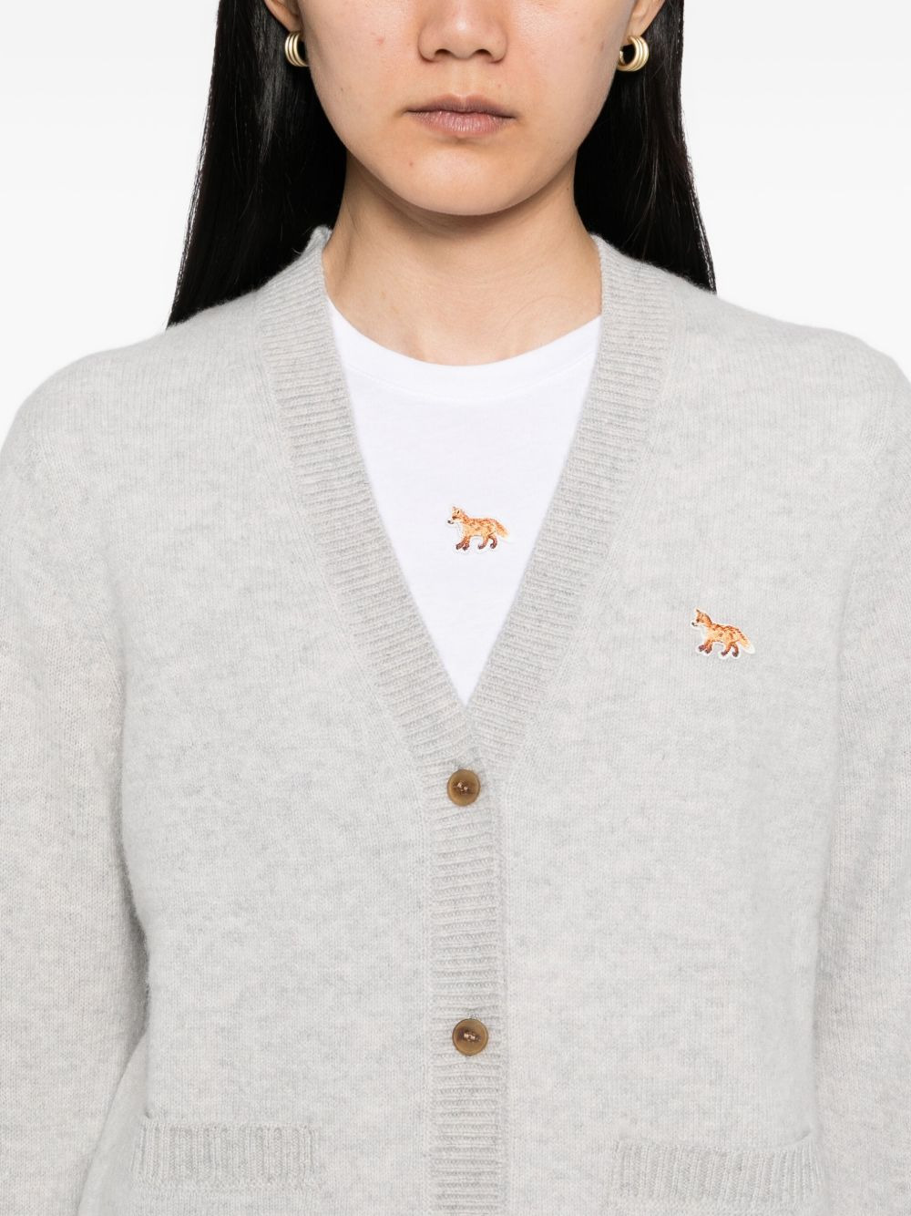 Baby Fox Patch cardigan - 5