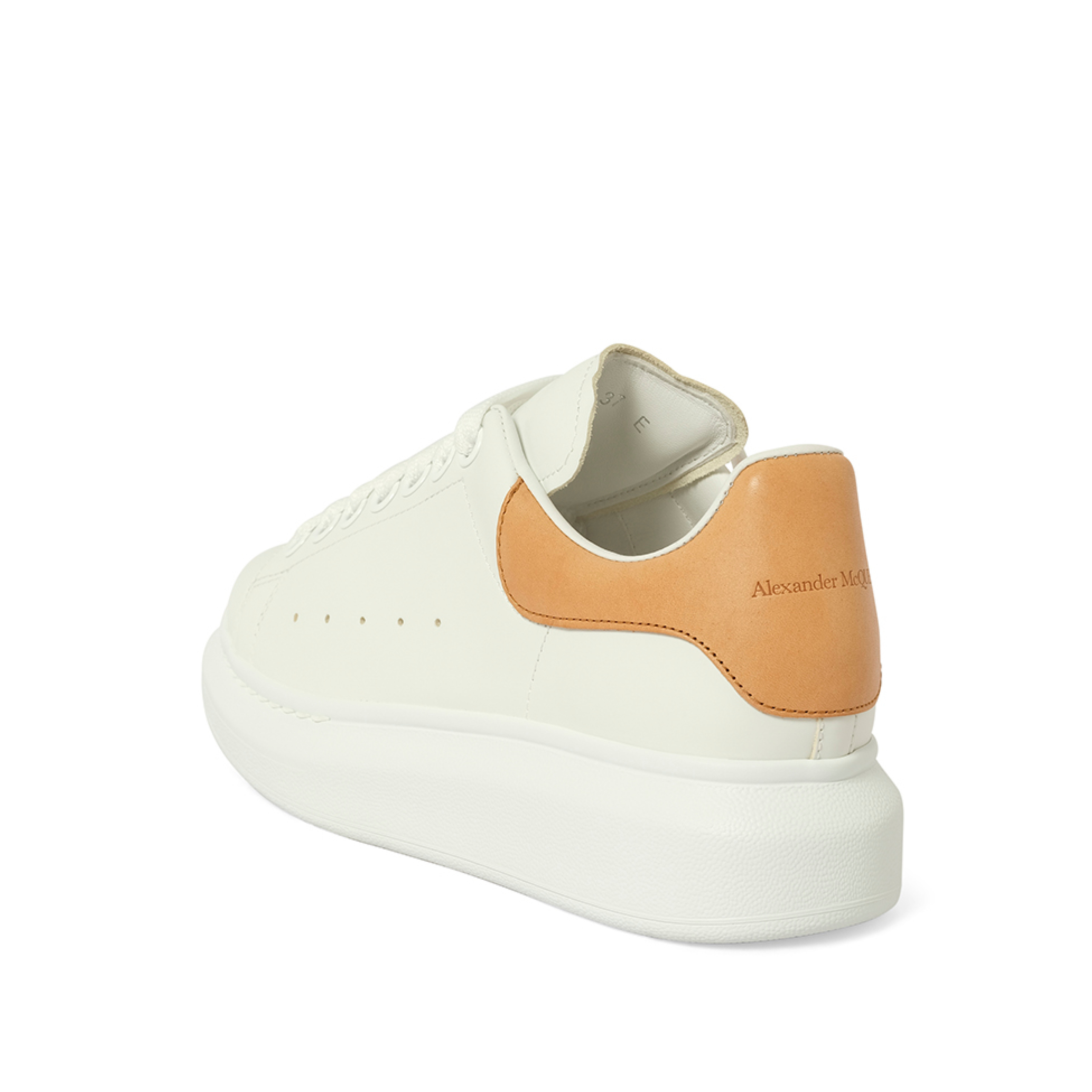 Larry Oversized Sneaker in White/Natural - 3