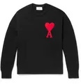 Oversized Logo-Appliquéd Cotton-Blend Sweater - 11