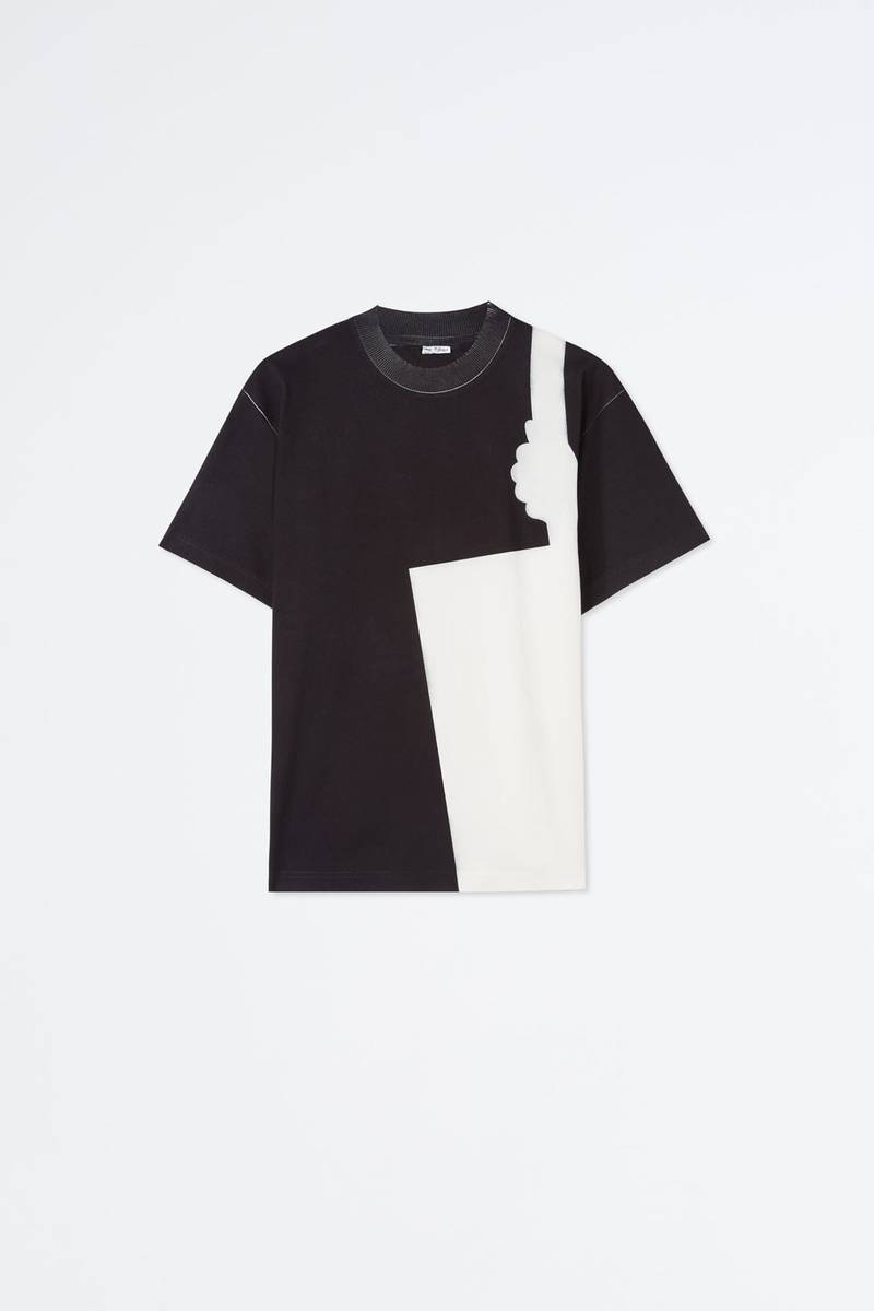 HAND SPRAYED BLUE T-SHIRT 1