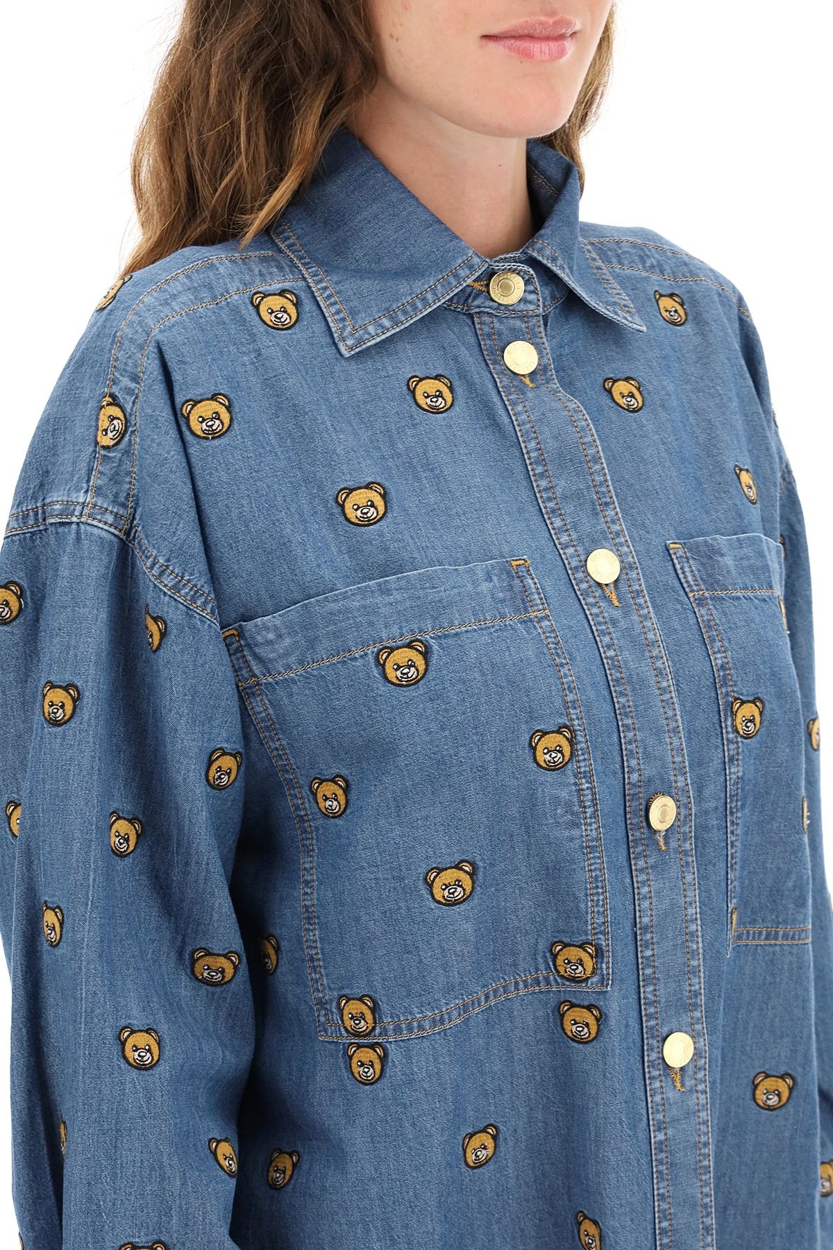 TEDDY BEAR DENIM SHIRT - 5