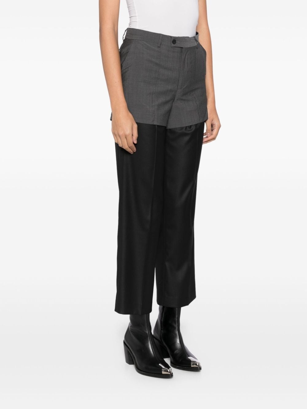 double-waistband trousers - 3