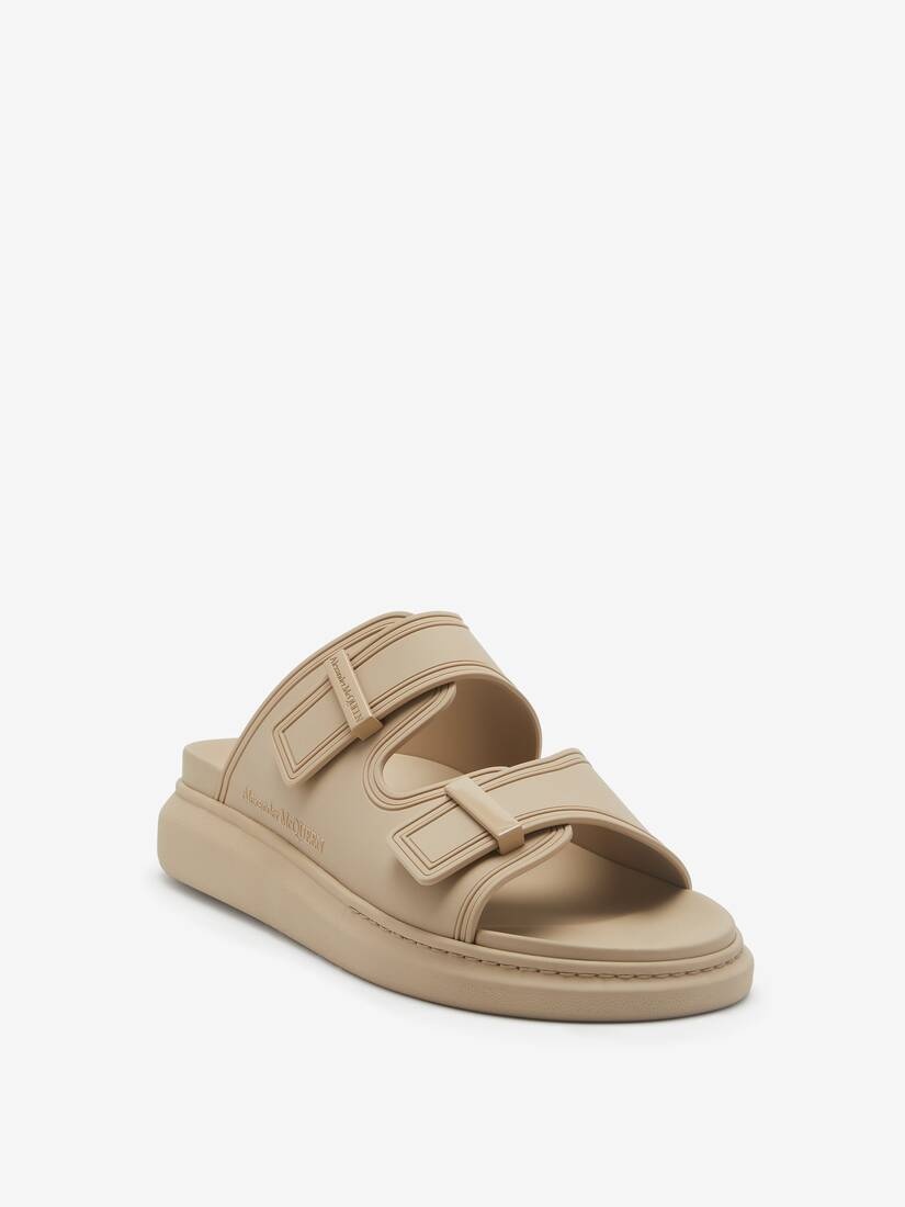 Men's Hybrid Slide in Beige - 4