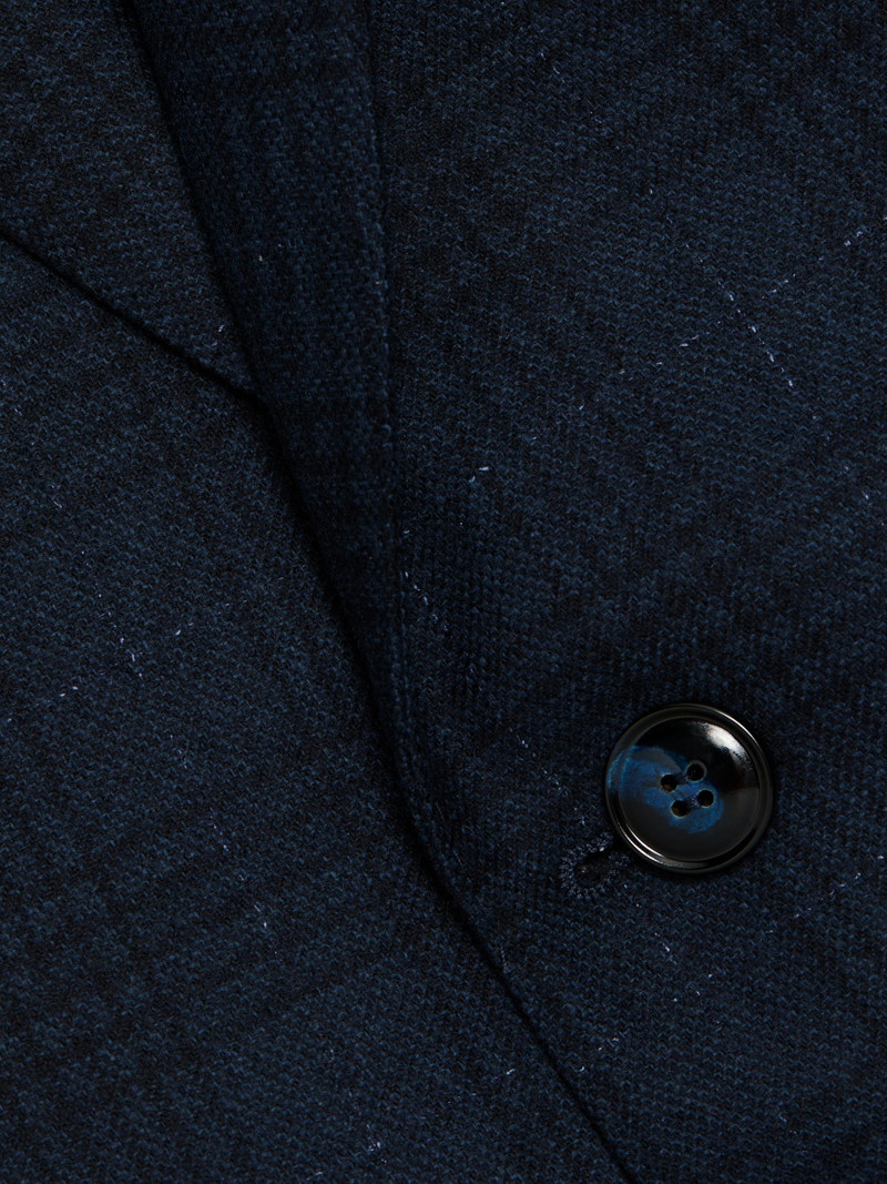 Men's Windowpane Plaid Wool-Blend Sport Coat - Navy 7