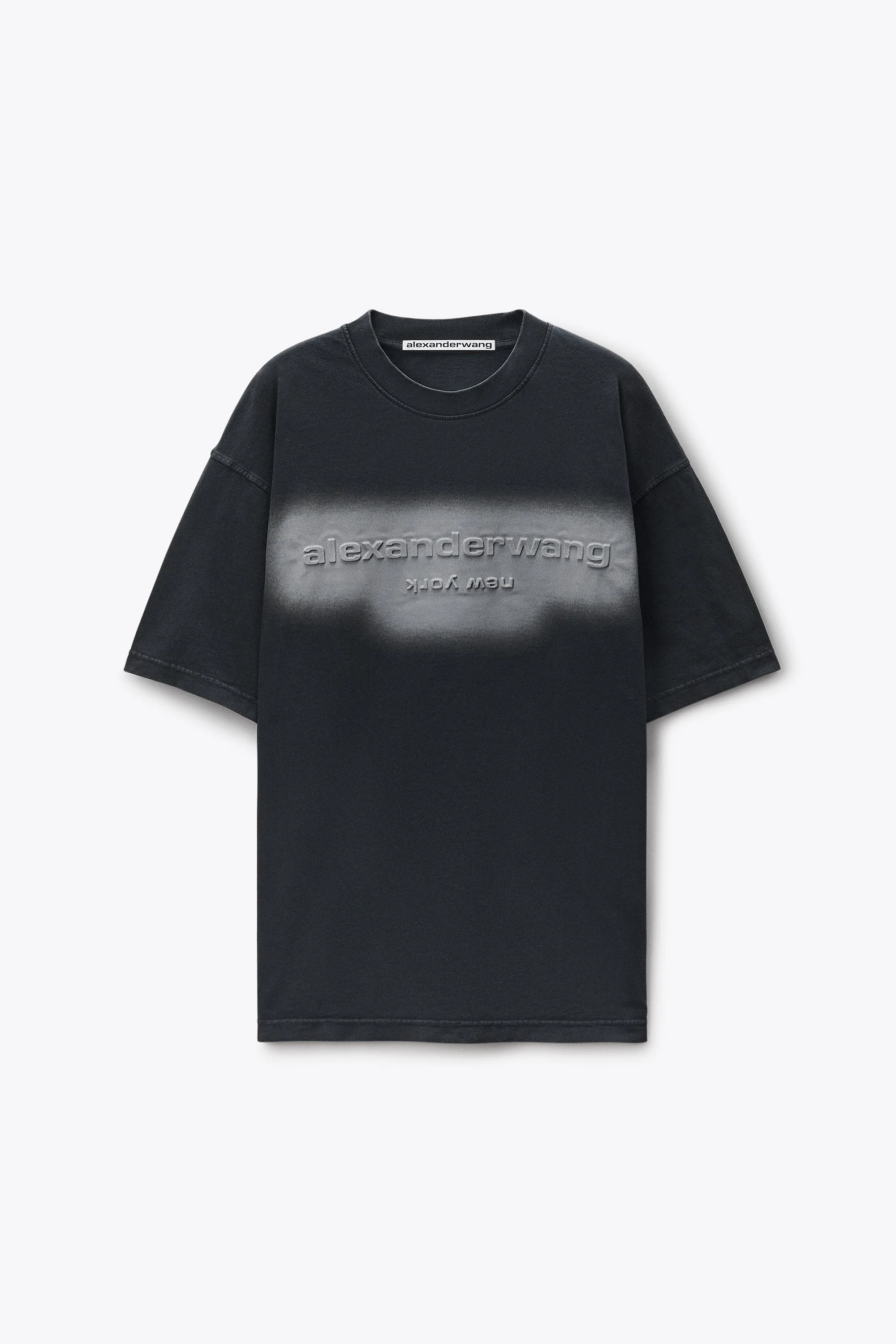 Unisex Short Sleeve Embossed Halo Tee in Jersey Oversized - 1