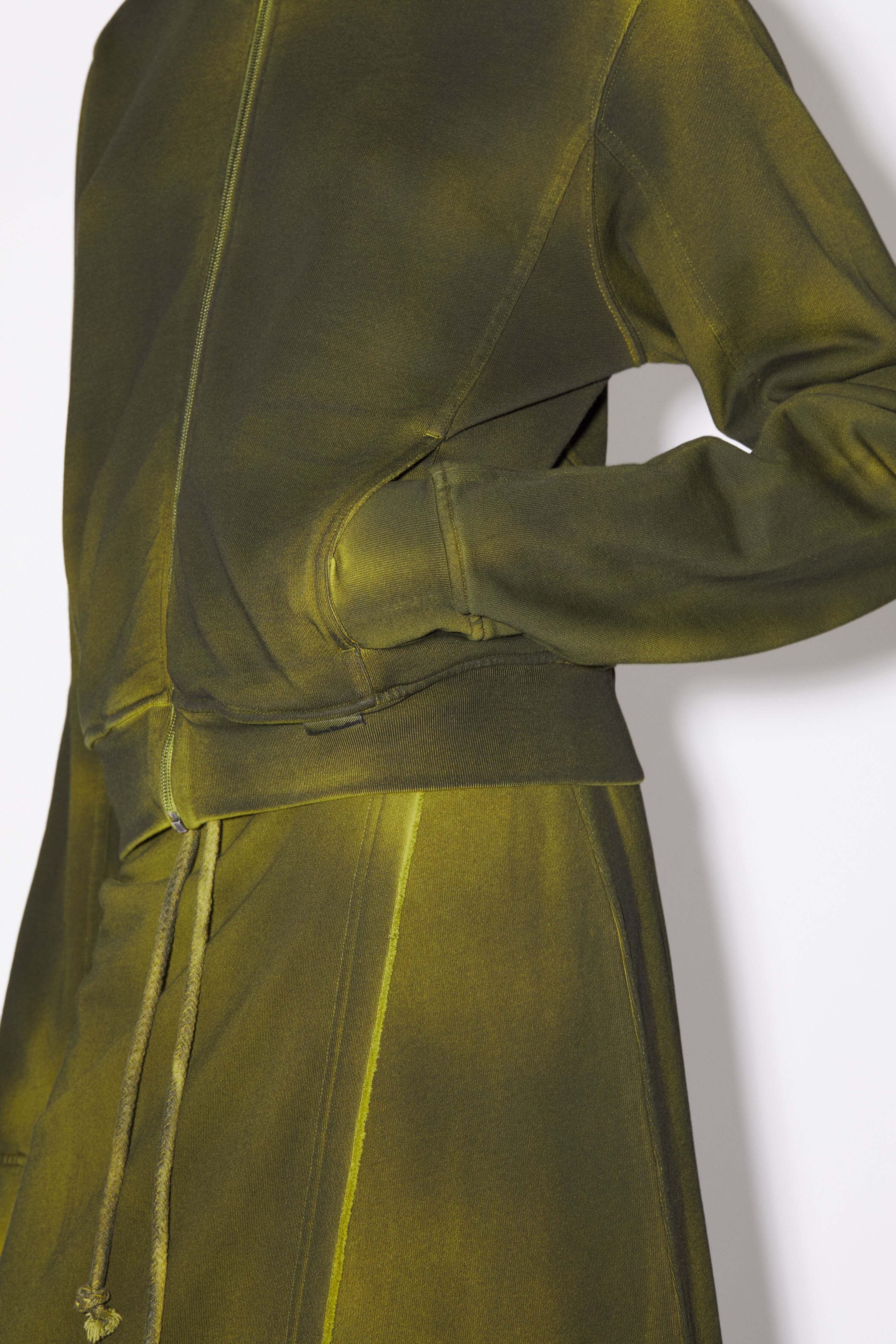 Dyed fleece jacket - Acid yellow - 4