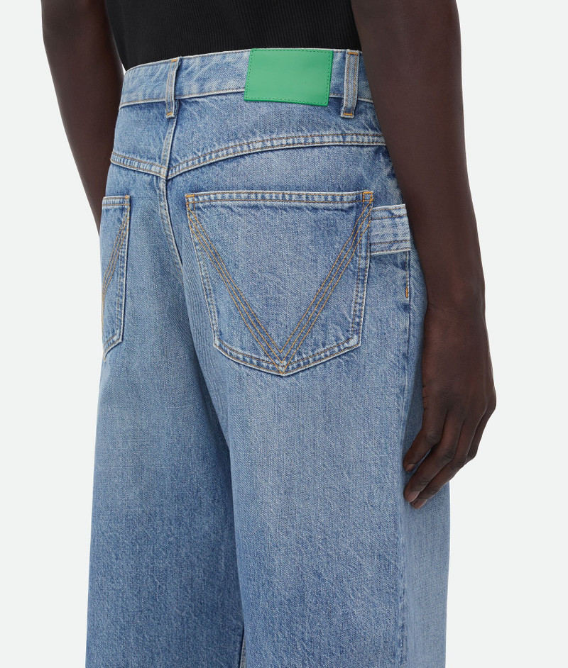 Vintage Indigo Washed Wide Leg Denim 4