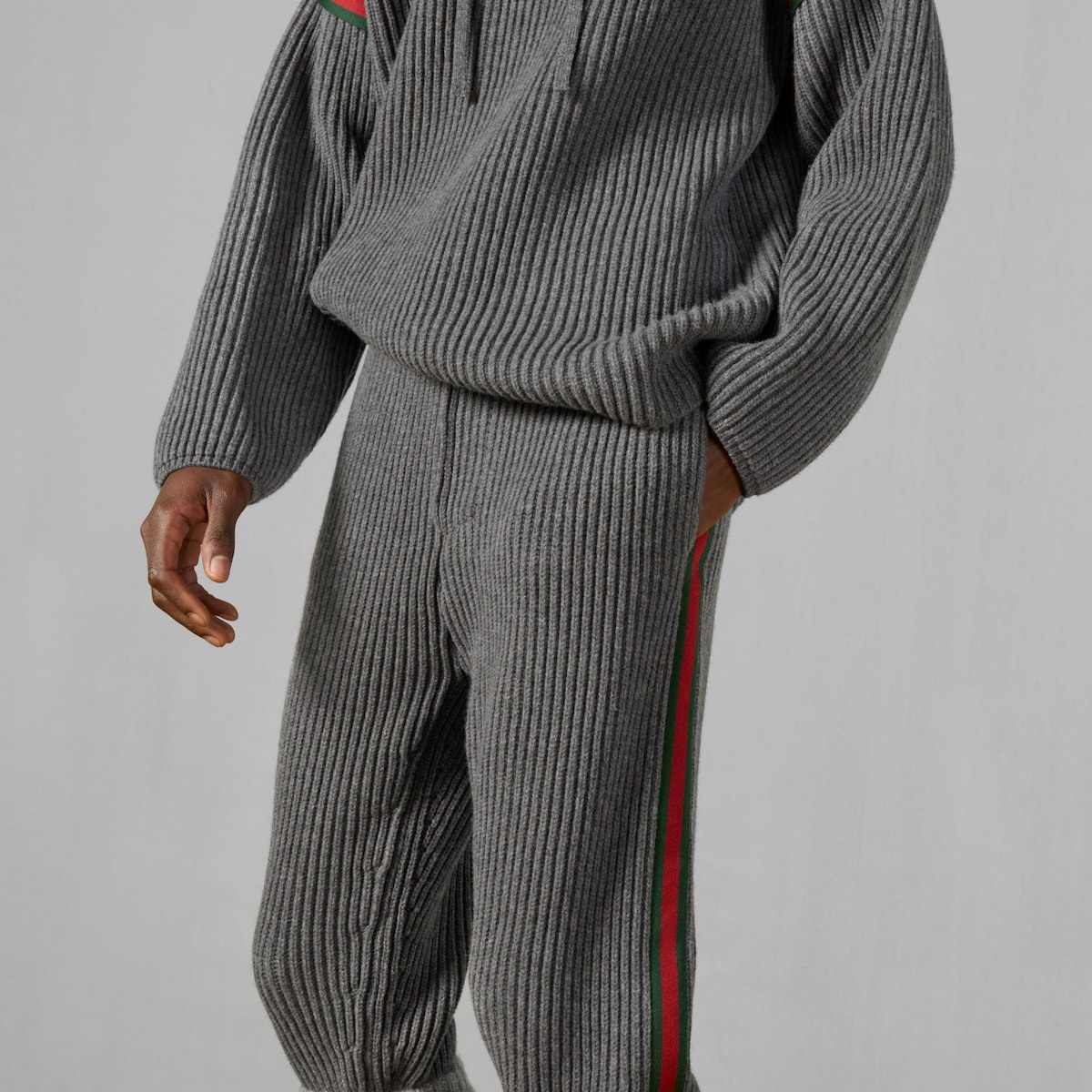 Wool cashmere pants with Web - 4