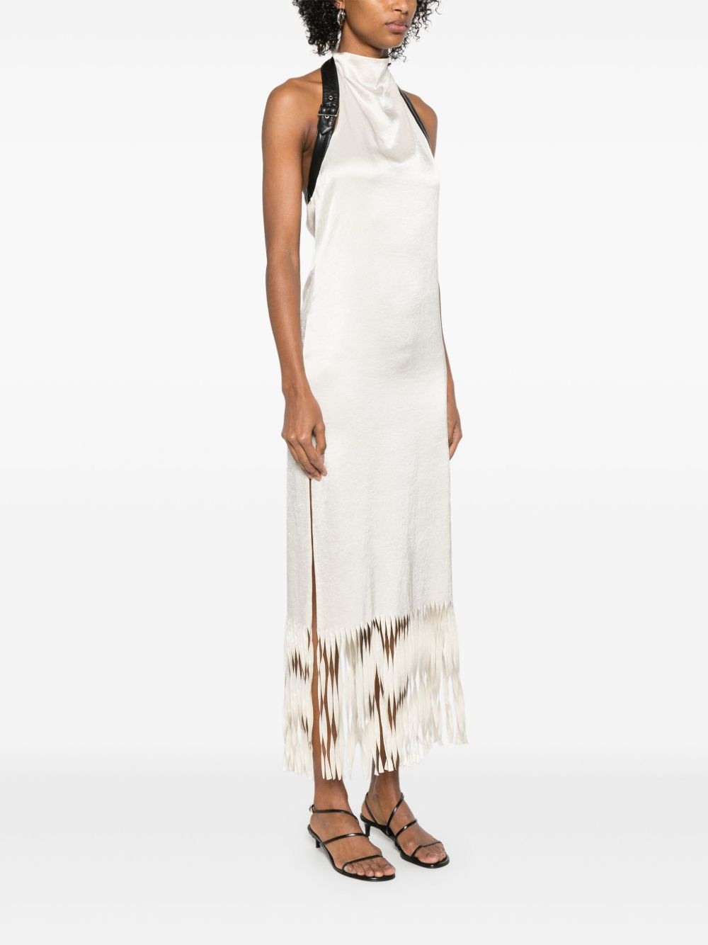 fringed midi dress - 3
