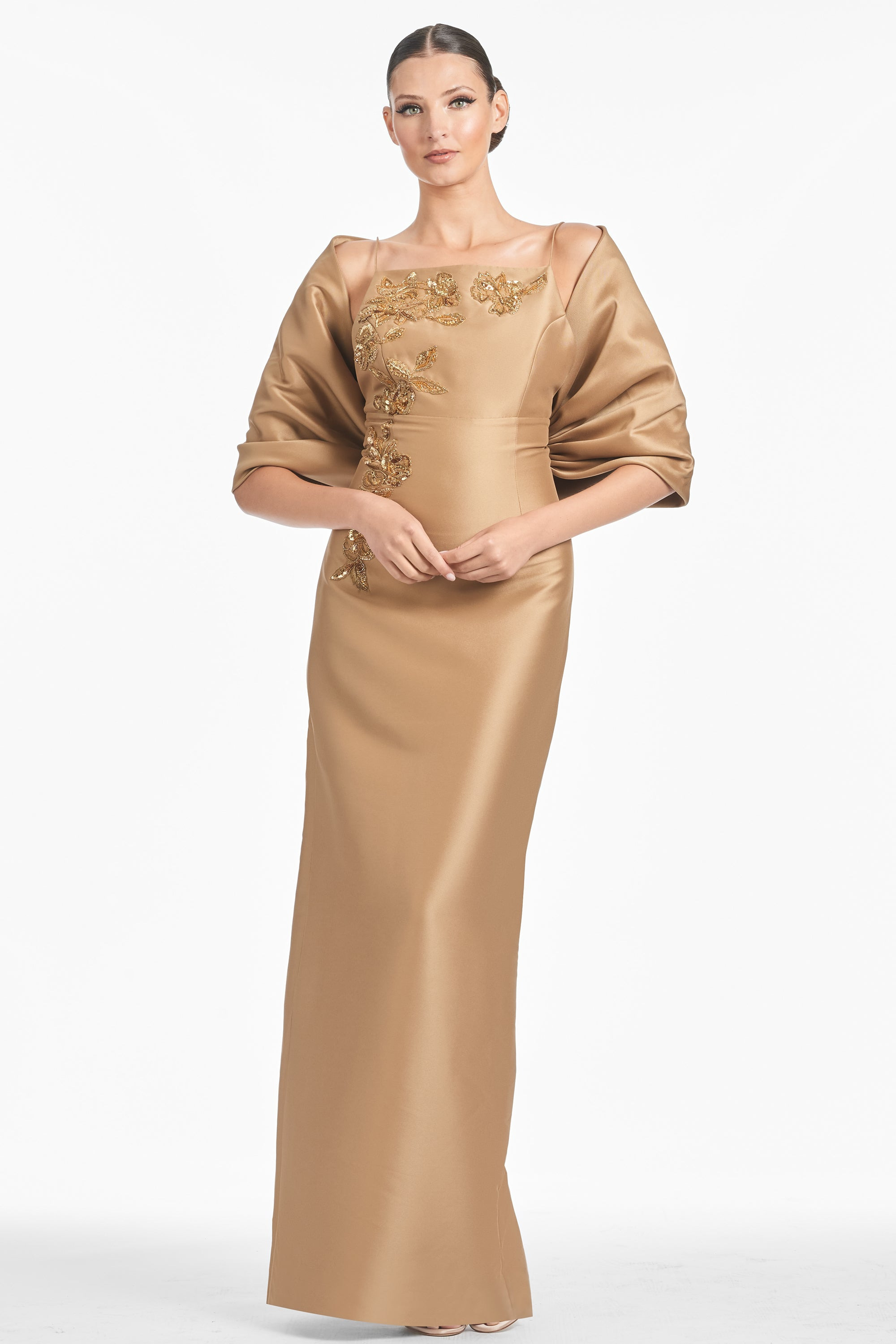The Hug Shawl - Chestnut Gold - 2