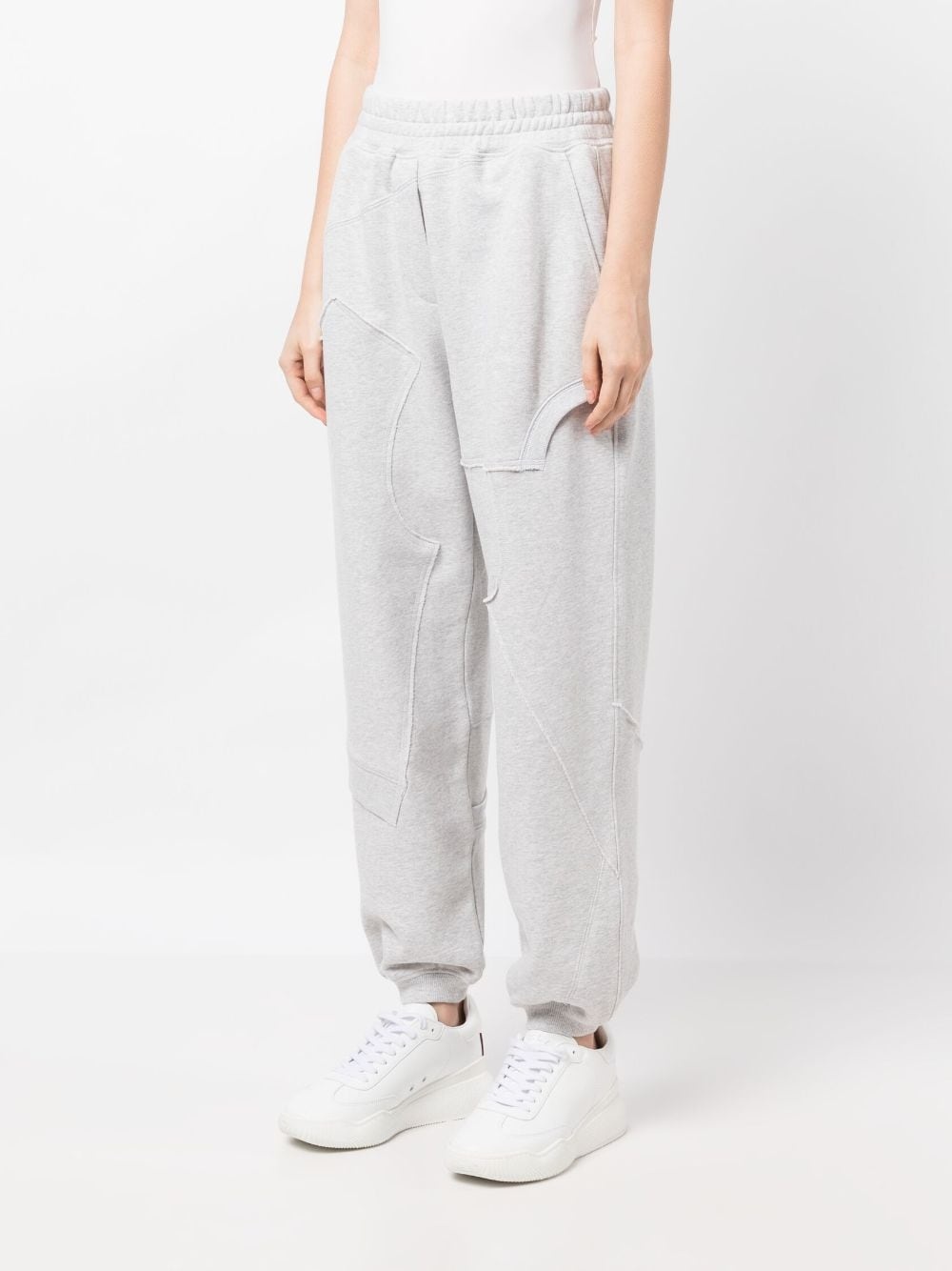panelled cotton track pants - 3
