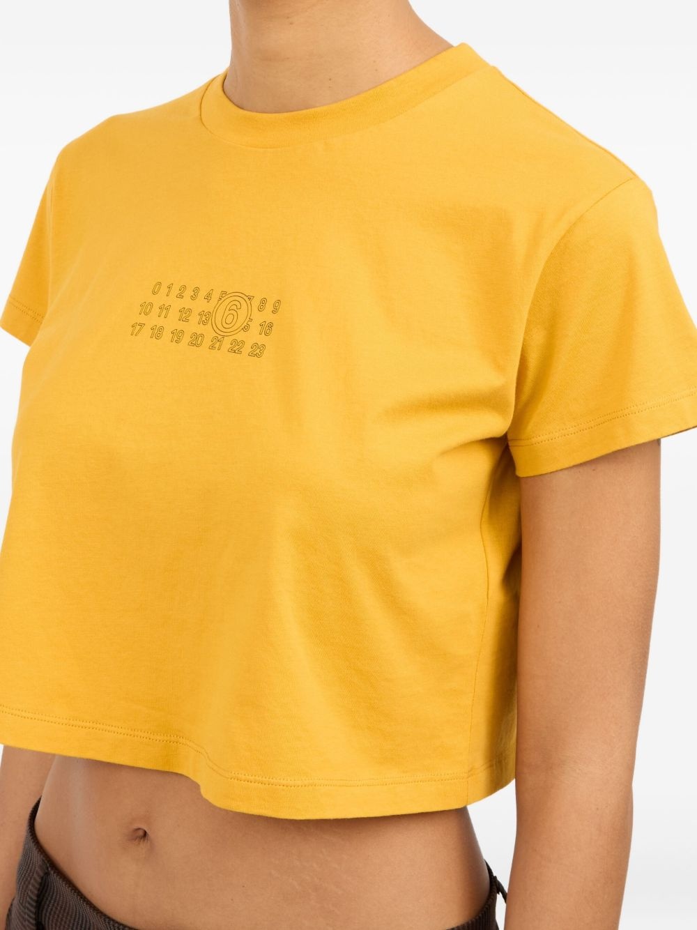 Numbers-print T-shirt - 5