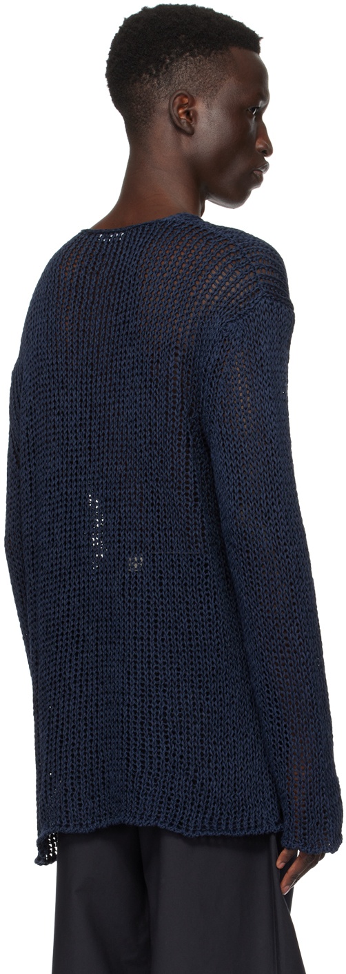Navy Patch Sweater by Jil Sander on Sale