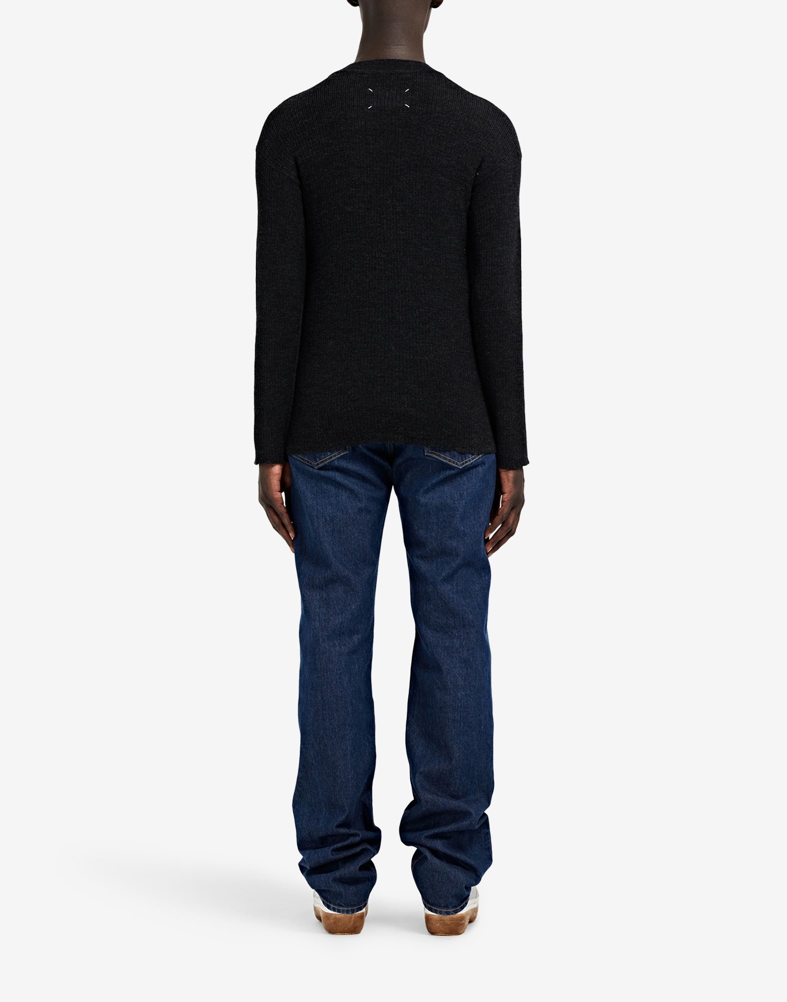 High neck ribbed sweater - 4