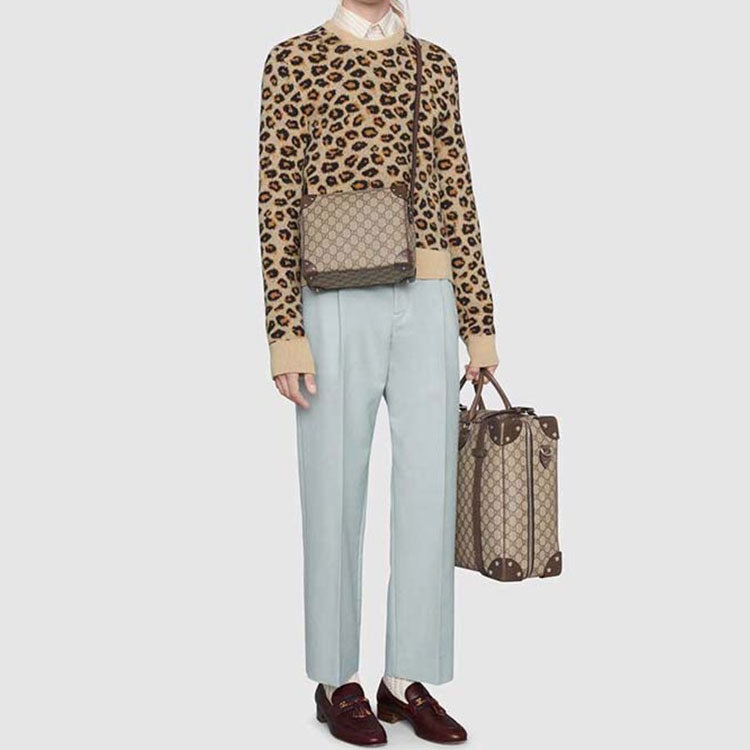 Gucci Leather Detail Shoulder Bag 'Beige Ebony' 626363-92TDN-8358 - 8