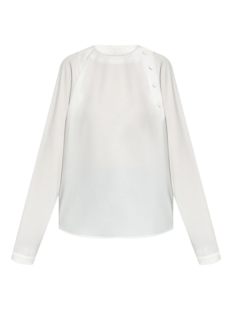 button-detail raglan-sleeves blouse 1