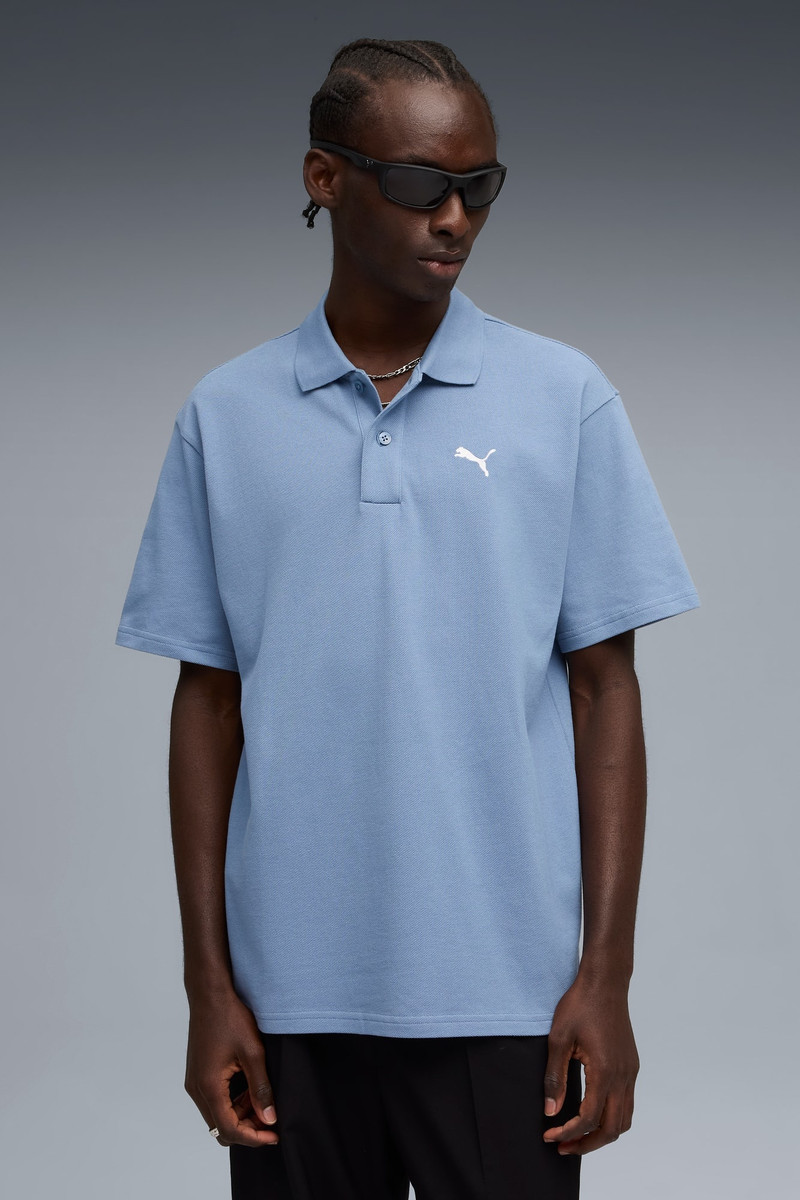 PUMA WARDROBE ESS Men's Pique Relaxed Polo outlook