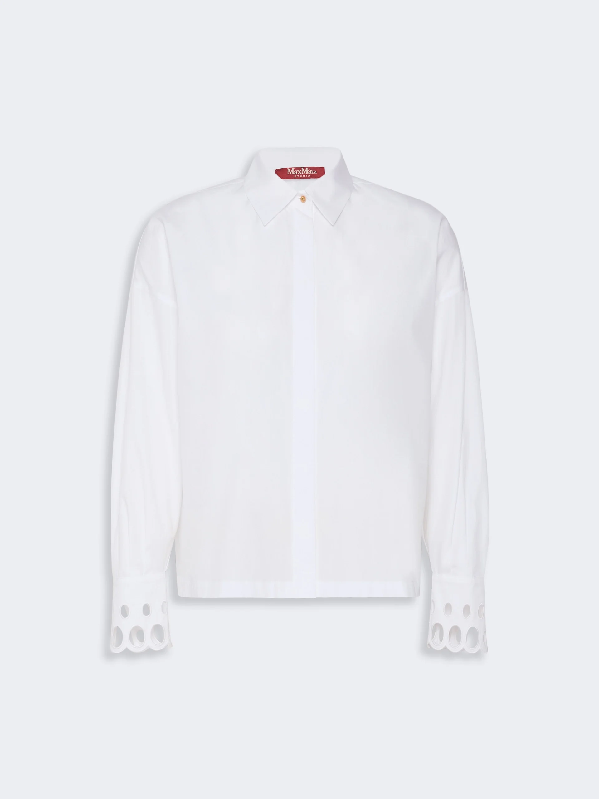 STAFFA Cotton poplin shirt - OPTICAL WHITE - 1