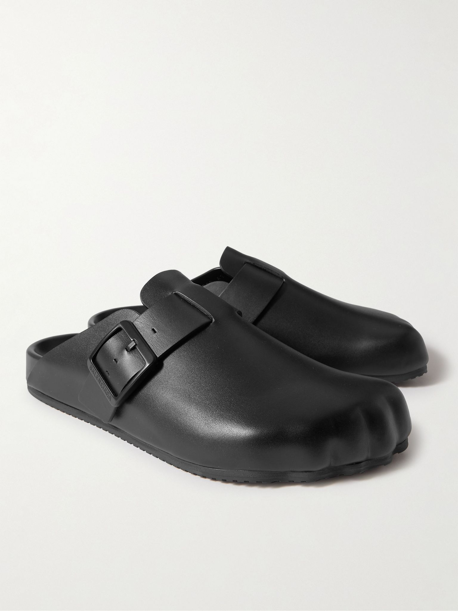 Sunday Leather Mules Black - 4
