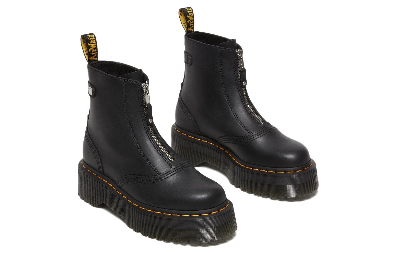 (WMNS) Dr. Martens Jetta Platform Boots 'Black' 27656001 - 3