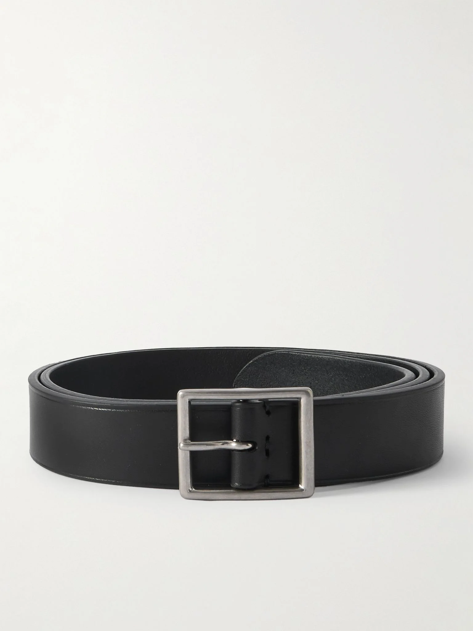 Frans 3cm Leather Belt Black - 1