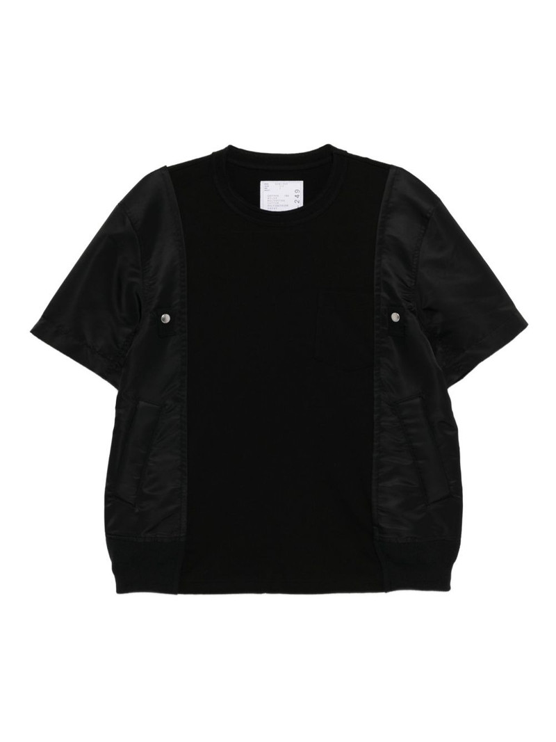cotton-blended T-shirt - 1