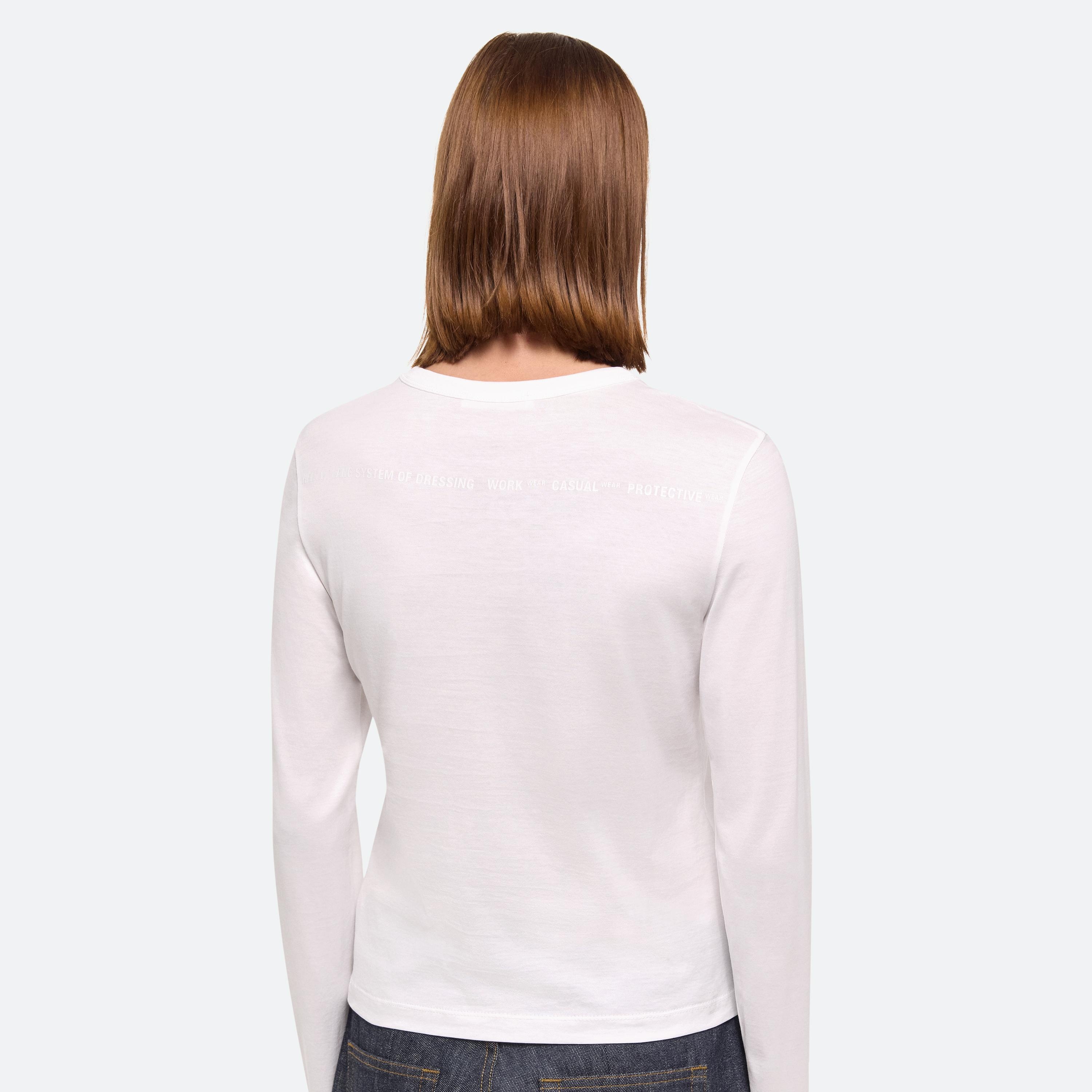 LONG-SLEEVED SLIM LOGO TEE - 6