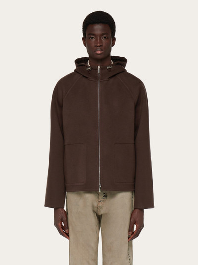 FERRAGAMO Mixed cashmere blouson outlook