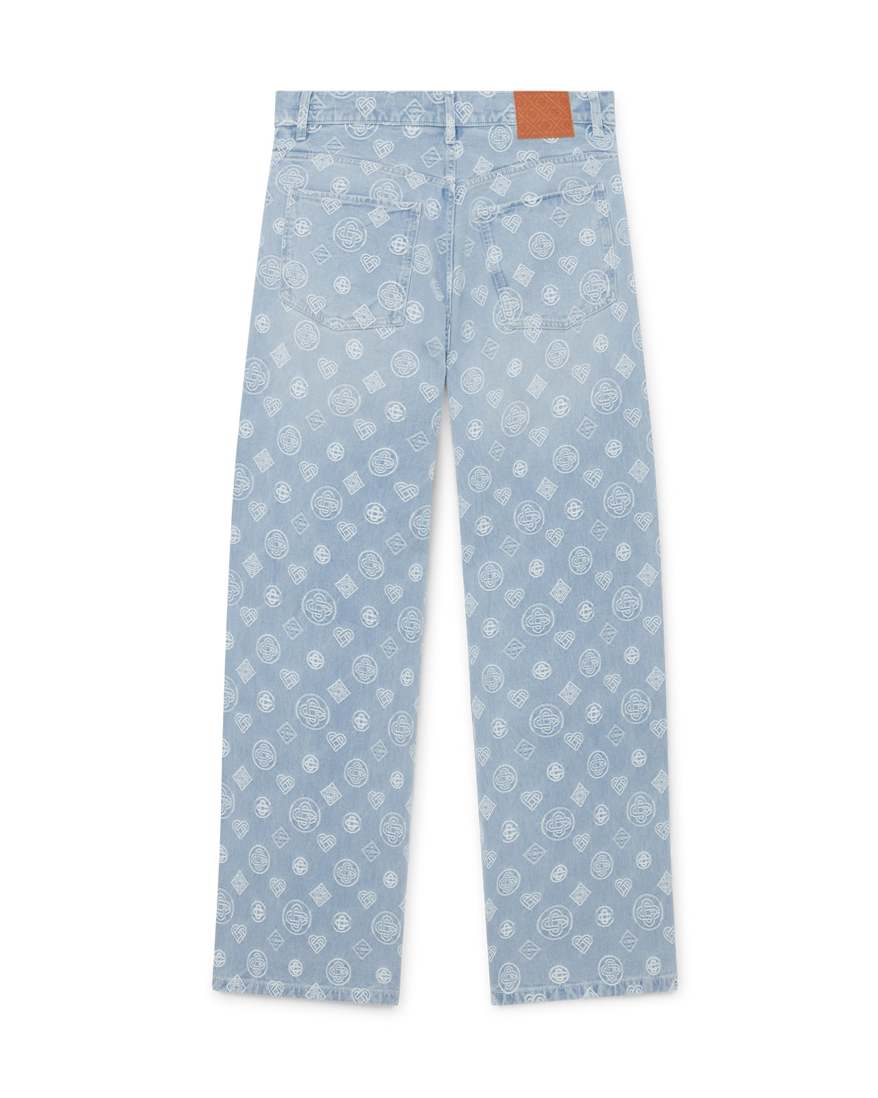 Denim Monogram Relaxed Fit Jeans | Casablanca Paris - 7