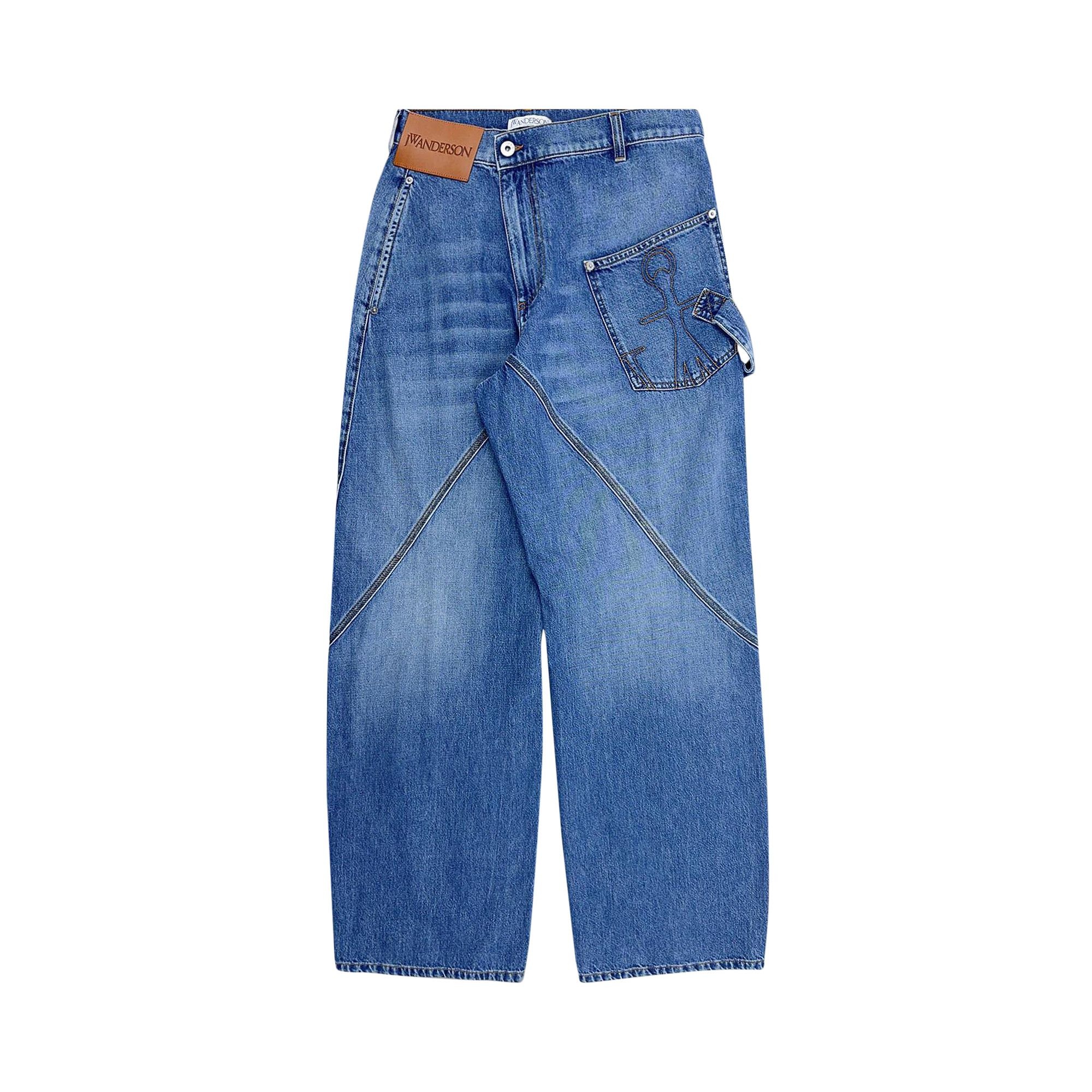 JW Anderson Twisted Workwear Jeans 'Light Blue' - 1