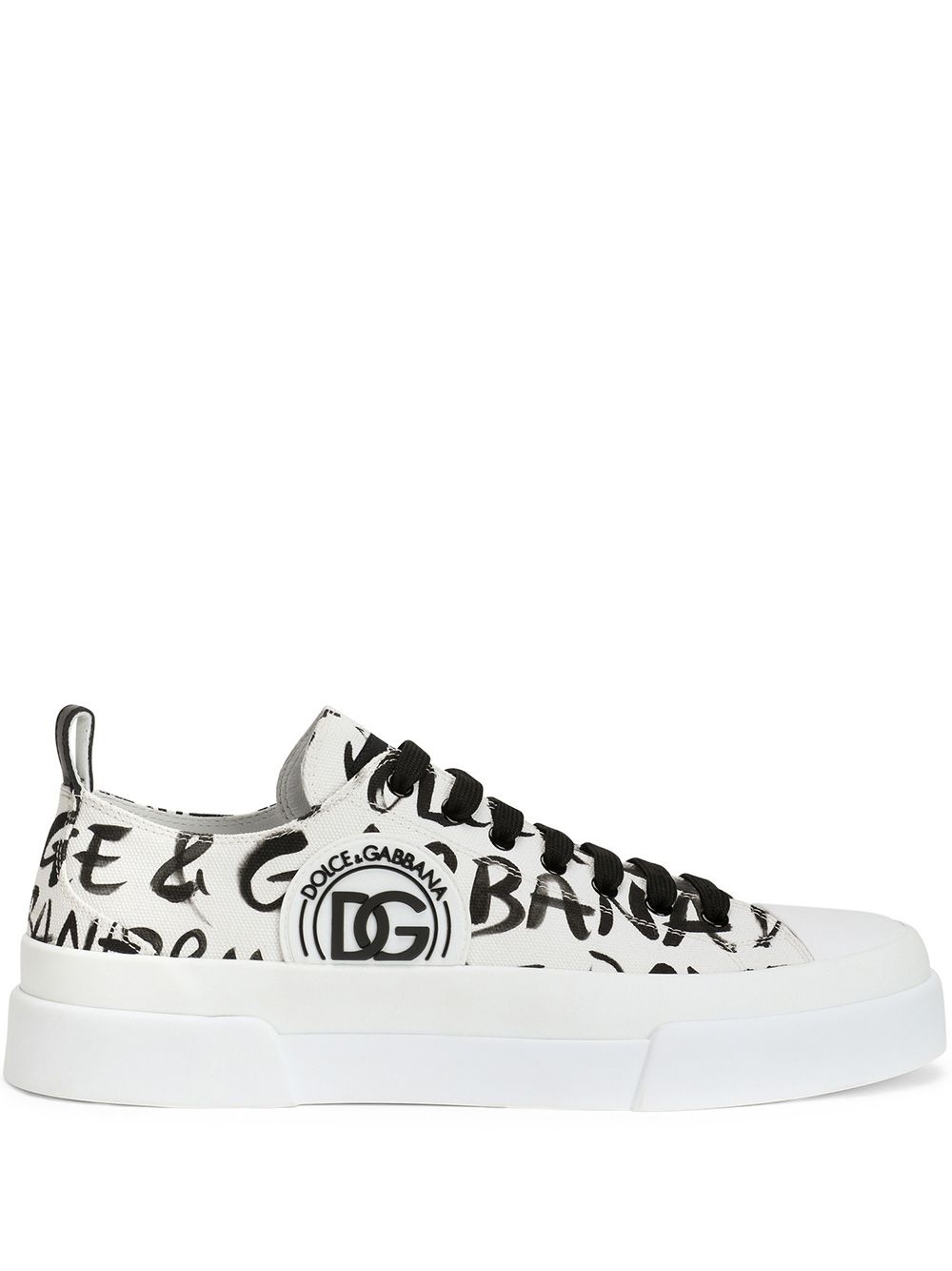 logo-print low-top sneakers - 1