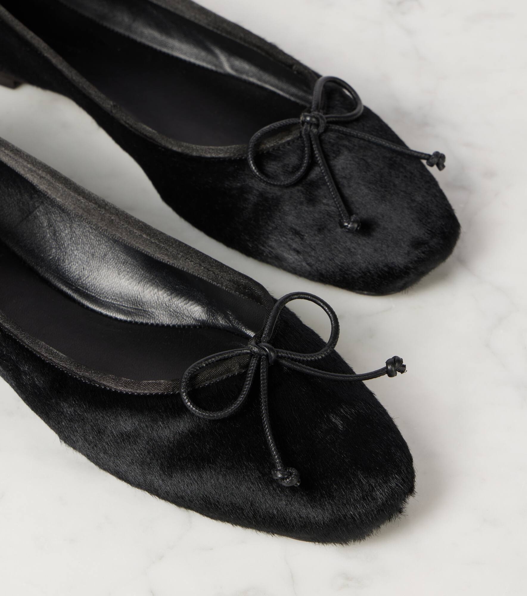 Charlotte calf hair ballet flats - 5