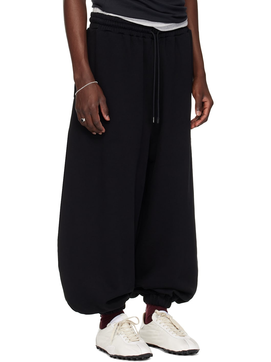 Black Baggy Bontan Sweatpants - 2