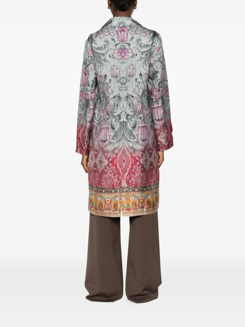 floral-pattern embellished coat 4