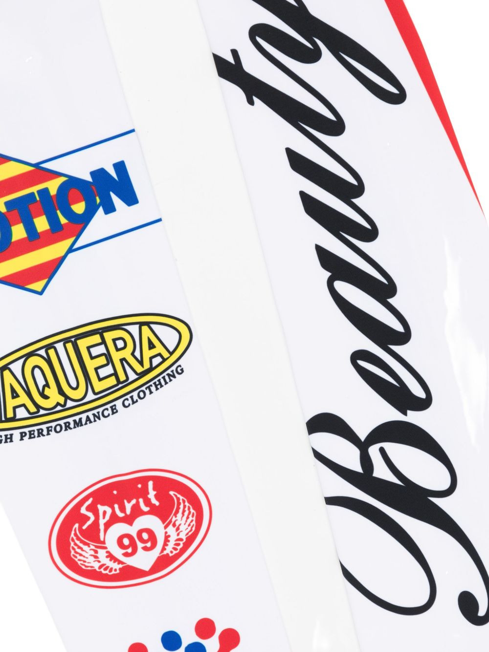 logo-print arm gloves - 3