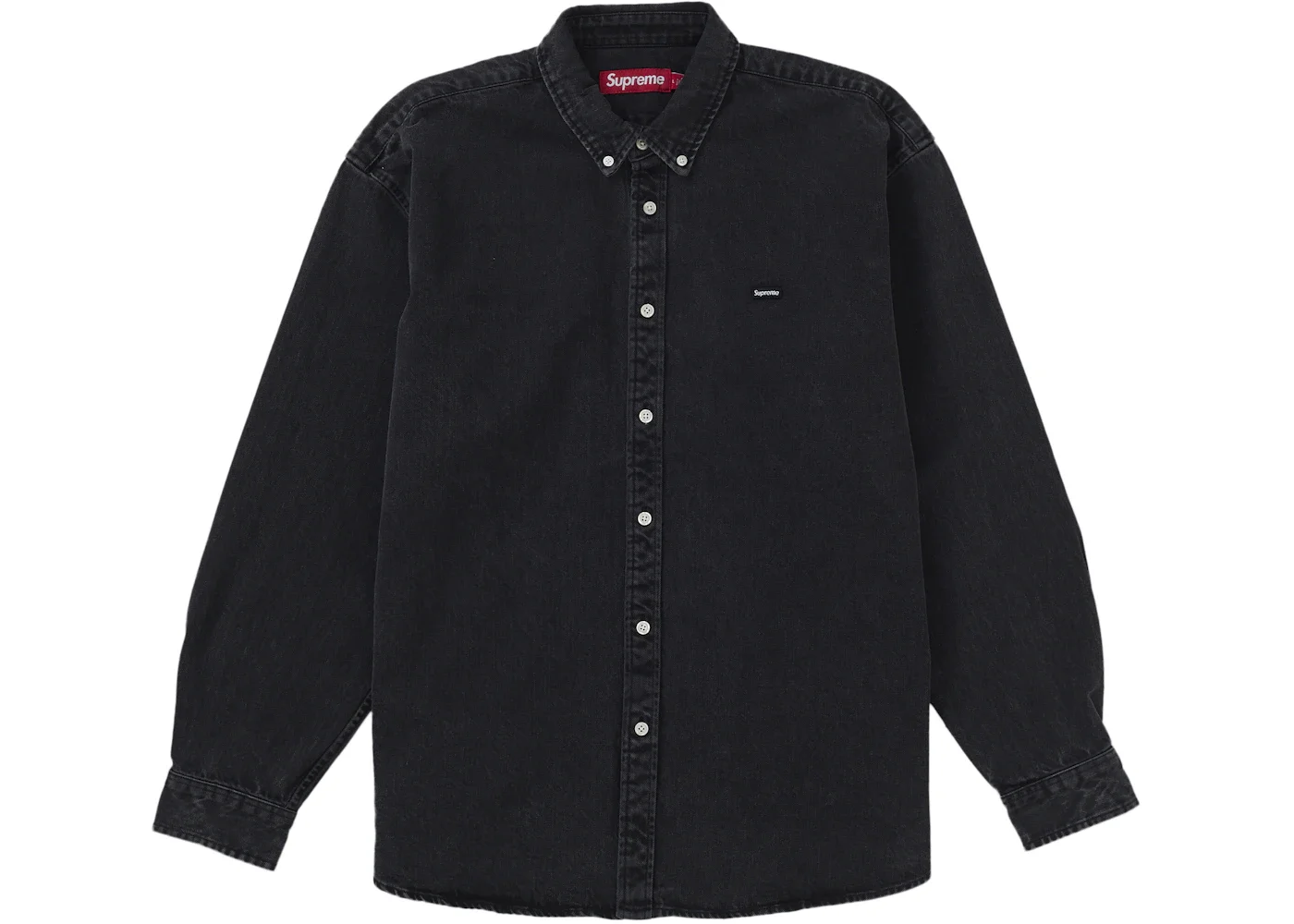 Supreme Small Box Denim Shirt (FW25) Black - 1