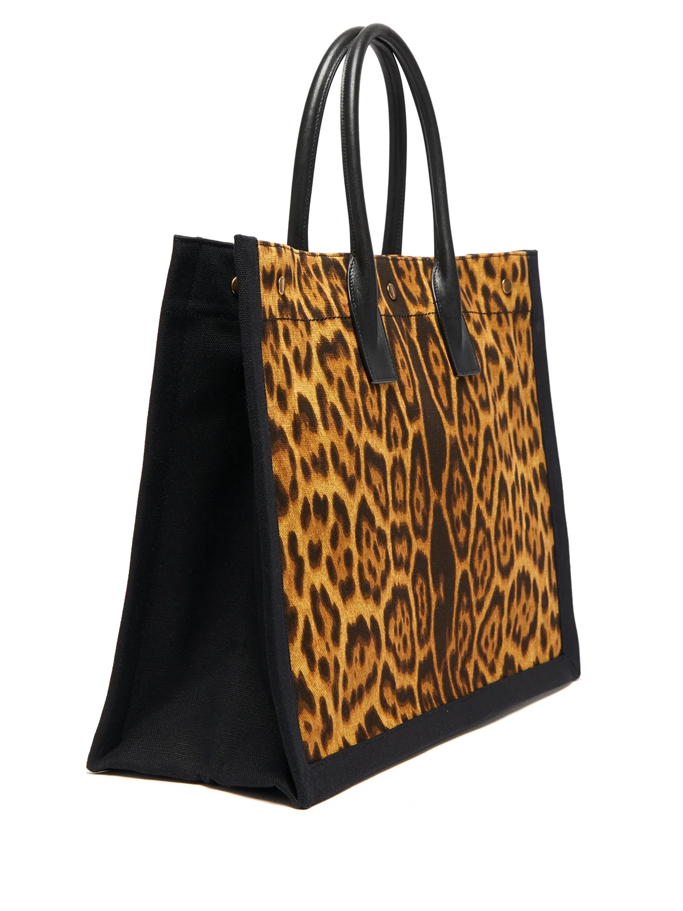 Leopard-print canvas tote bag - 4