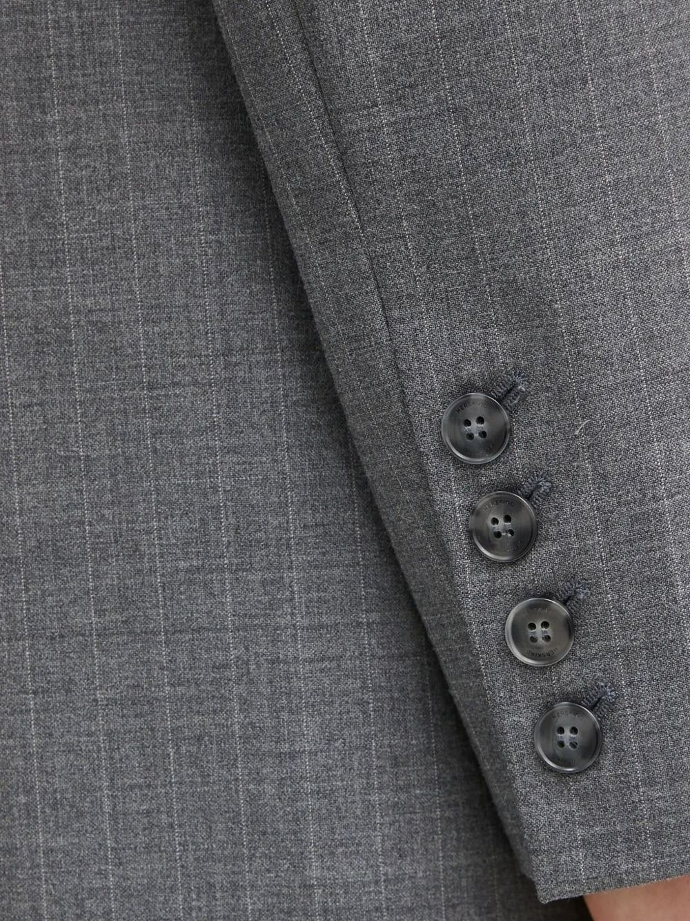 pinstripe double-breasted blazer - 4