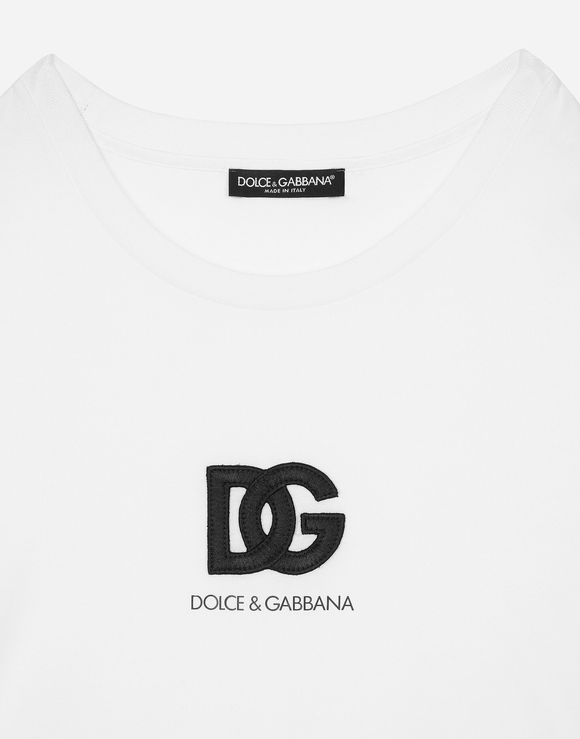 Short-sleeved T-shirt with DG logo patch - 3